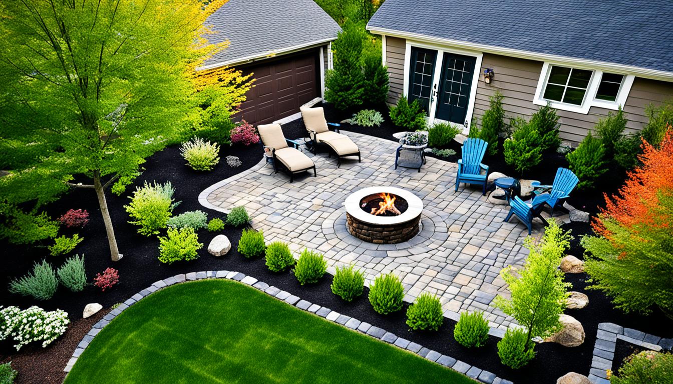 how far should fire pit be from house