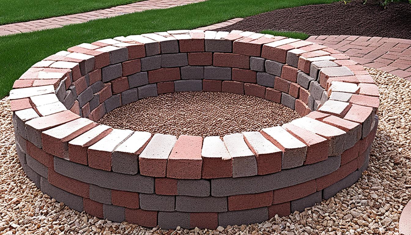 how to build a brick fire pit