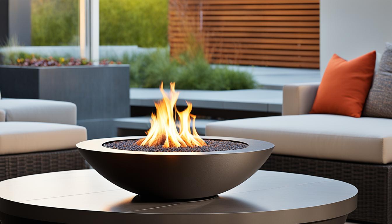 Can we use a table top fire pit indoors