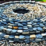 How do you build a river rock fire pit