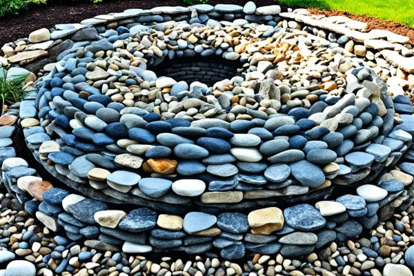 How do you build a river rock fire pit