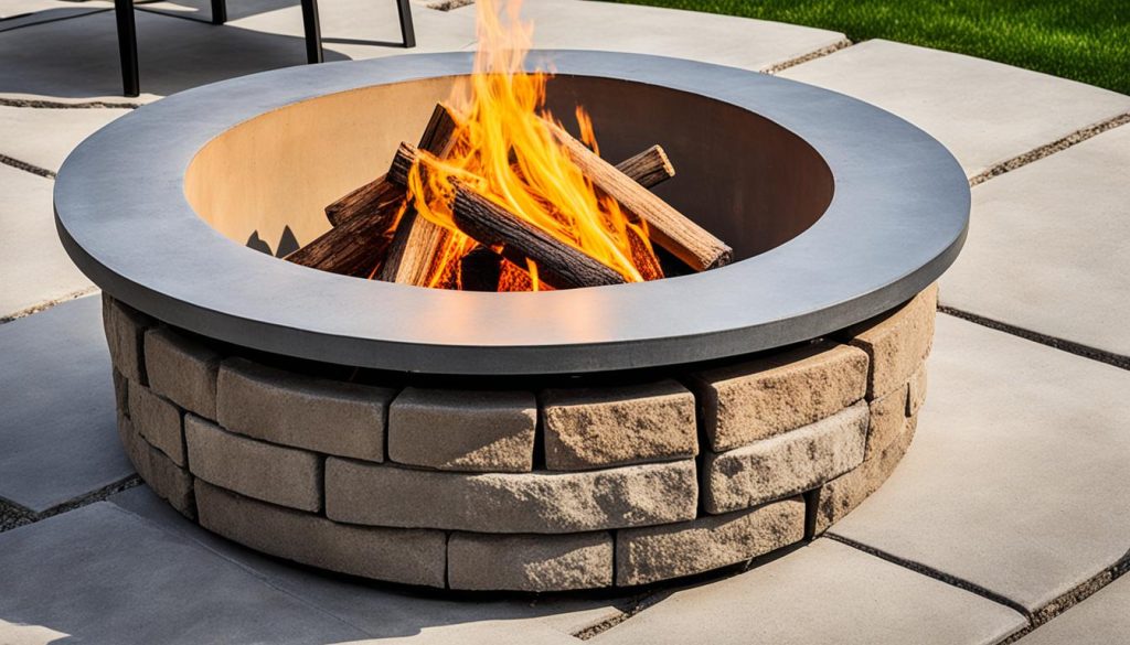 Protecting concrete from fire pit heat