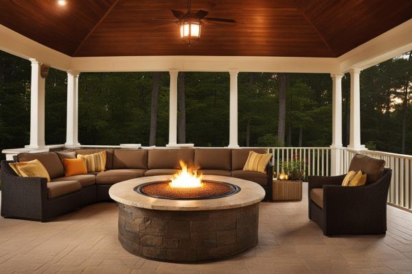 can you use a propane fire pit in a screened porch
