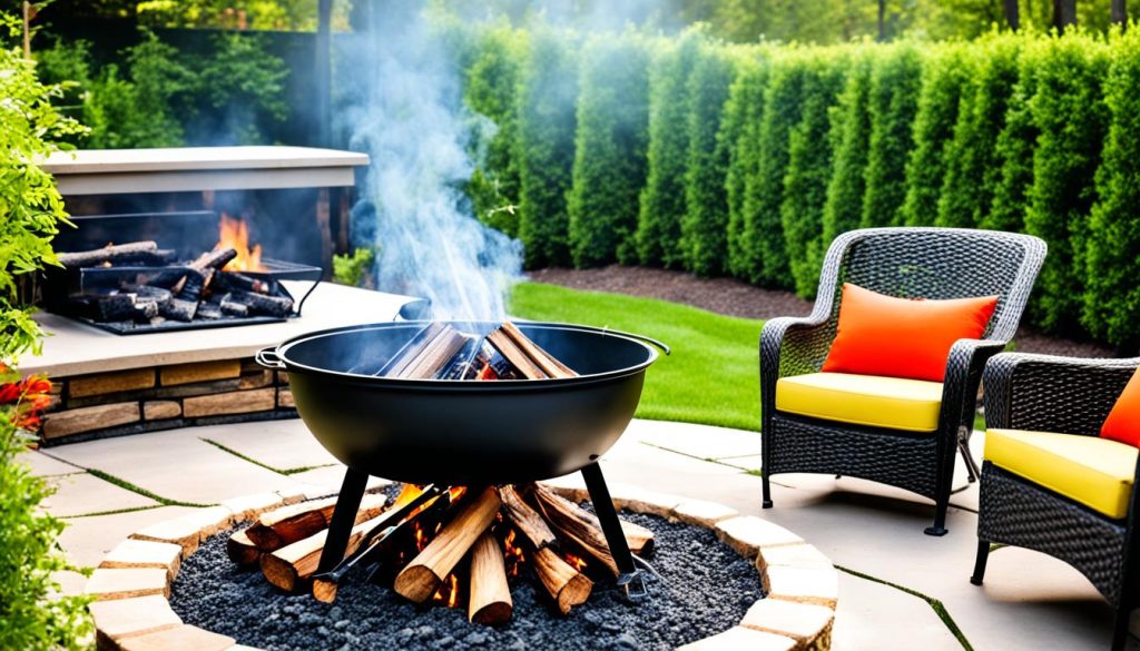 charcoal fire pit