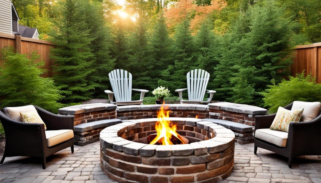 cost-effective outdoor fire pit design