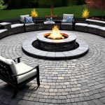 paver patio with fire pit