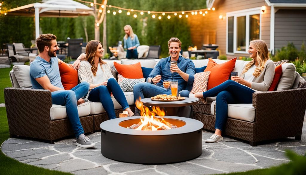 perfect outdoor furniture for firepit