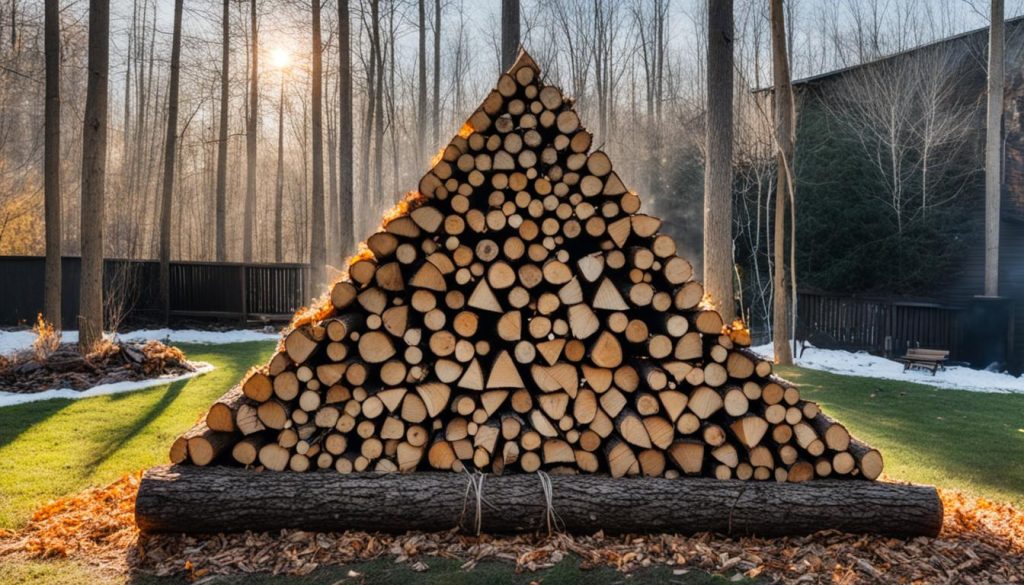 wood logs for fire pit