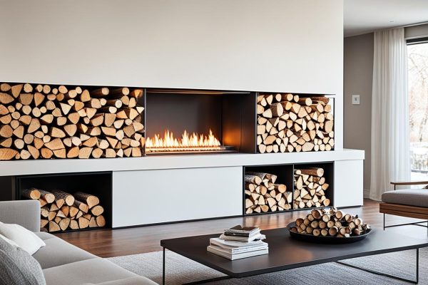 Double-sided fireplace efficiency