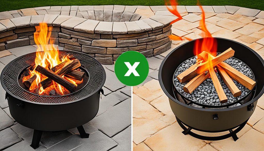 safety precautions for fire pits