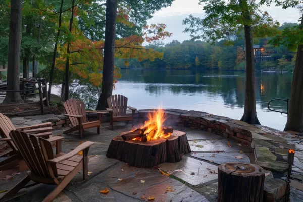 rustic-fire-pits-with-a-chimney-for-the-cabin