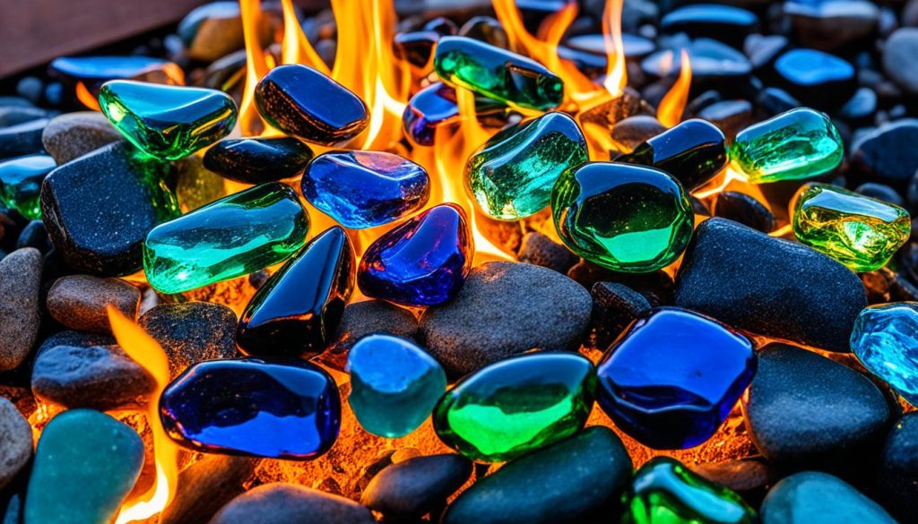 Fire pit glass rocks safety tips