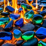 Fire pit glass rocks safety tips