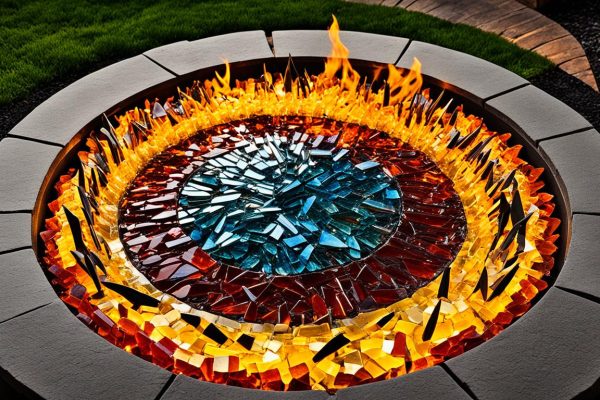 Fire pit glass safety precautions
