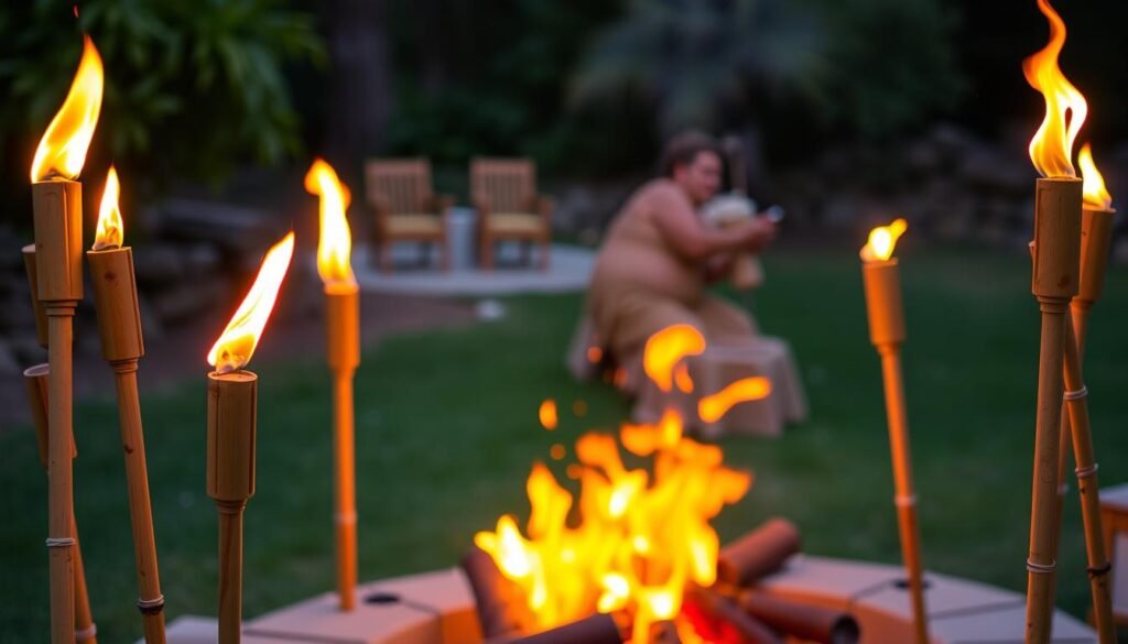 Tiki fire pit accessories