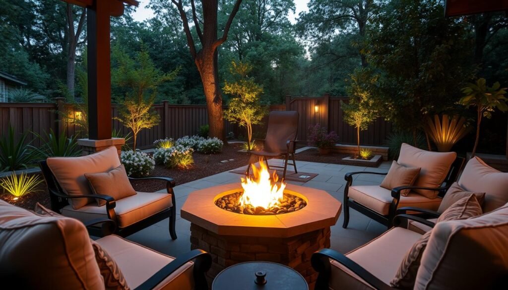 smokeless fire pit patio