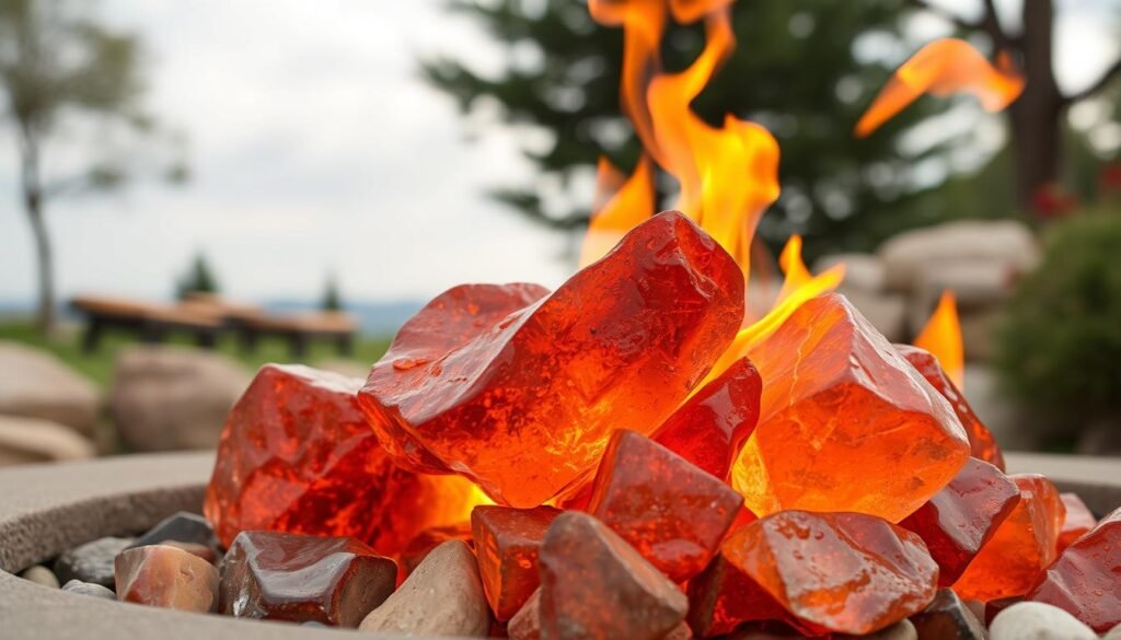 fire pit glass safety