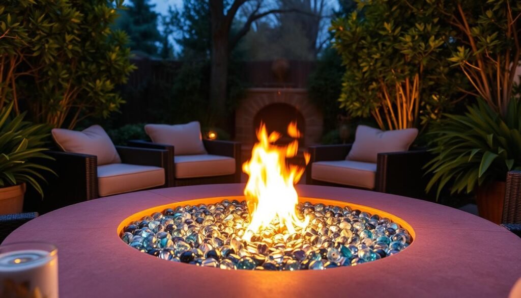 glass bead fire pit