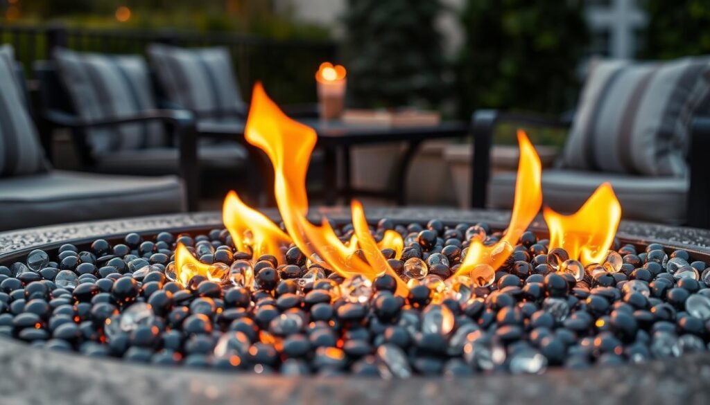 glass bead fire pit