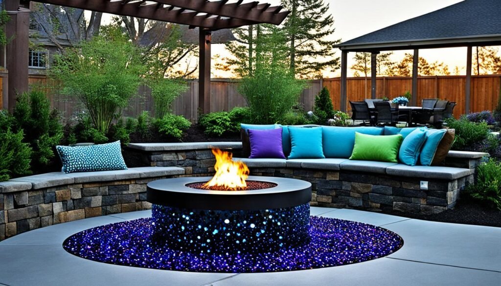 glass bead fire pit